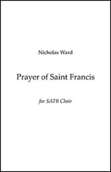 Prayer of Saint Francis SATB choral sheet music cover